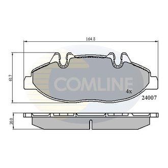 - Гальмівні колодки до дисків Comline CBP01305