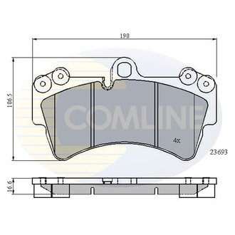 - Гальмівні колодки до дисків Comline CBP01315