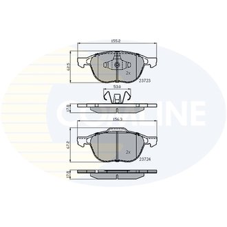 - Гальмівні колодки до дисків Comline CBP01323