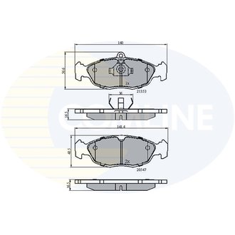 - Гальмівні колодки до дисків Comline CBP0134