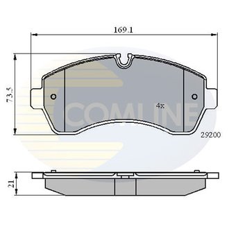 - Гальмівні колодки до дисків Comline CBP01569