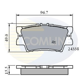 - Гальмівні колодки до дисків Comline CBP01581