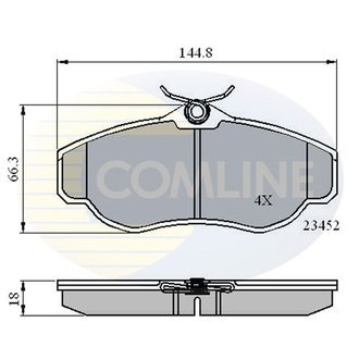 - Гальмівні колодки до дисків Comline CBP0162