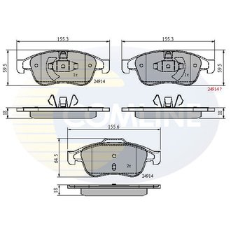 - Гальмівні колодки до дисків Comline CBP01677