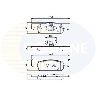 - Гальмівні колодки до дисків Comline CBP02144