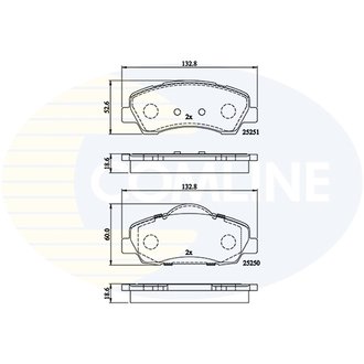 - Гальмівні колодки до дисків Comline CBP02199