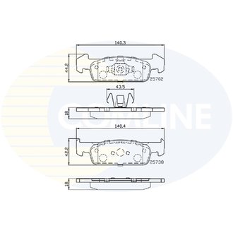 - Гальмівні колодки до дисків Comline CBP02223