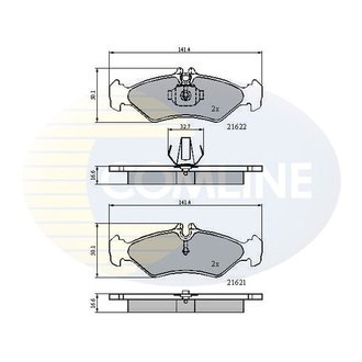 - Гальмівні колодки до дисків Comline CBP0453