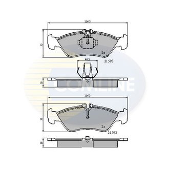 - Гальмівні колодки до дисків Comline CBP0478