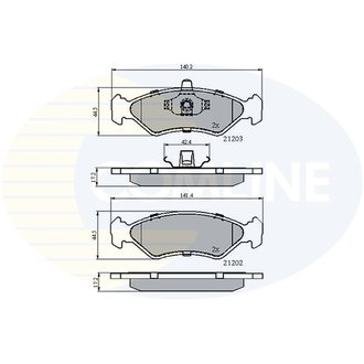 - Гальмівні колодки до дисків Comline CBP0876