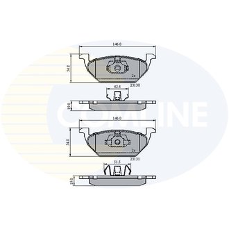 - Гальмівні колодки до дисків Comline CBP0889