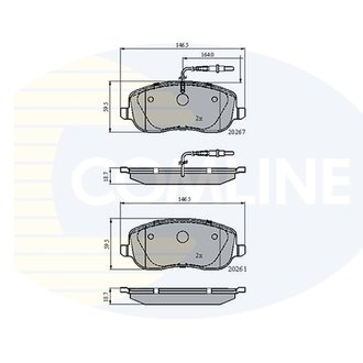 - Гальмівні колодки до дисків Comline CBP11158