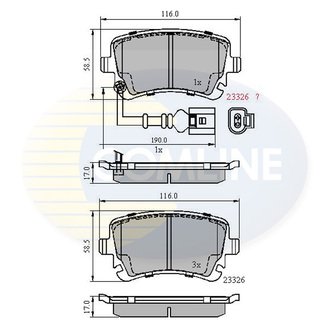 - Гальмівні колодки до дисків Comline CBP11313