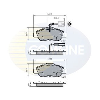 - Гальмівні колодки до дисків Comline CBP11600