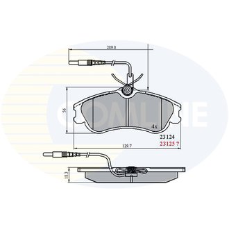 - Гальмівні колодки до дисків Comline CBP1174