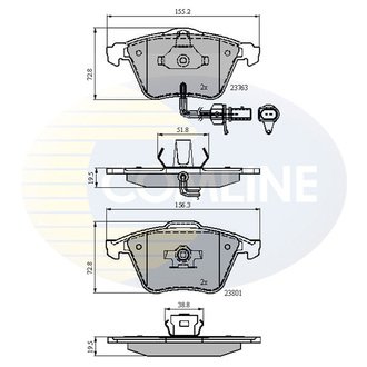 - Гальмівні колодки до дисків Comline CBP11753