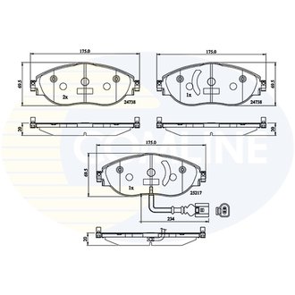 - Гальмівні колодки до дисків Comline CBP12201