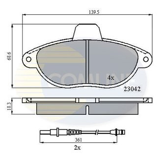 - Гальмівні колодки до дисків Comline CBP2714