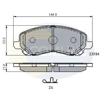 - Гальмівні колодки до дисків Comline CBP31256