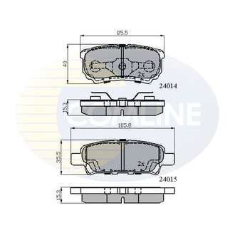 - Гальмівні колодки до дисків Comline CBP31290