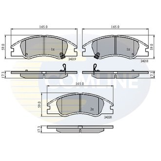 - Гальмівні колодки до дисків Comline CBP31321