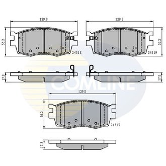 - Гальмівні колодки до дисків Comline CBP31519