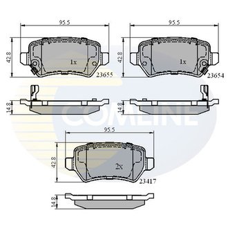 - Гальмівні колодки до дисків Comline CBP31551