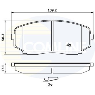 - Гальмівні колодки до дисків Comline CBP31724