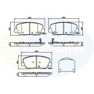 - Гальмівні колодки до дисків Comline CBP32259