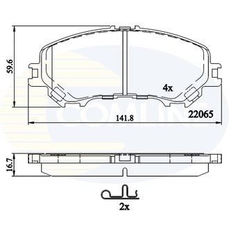 - Гальмівні колодки до дисків Comline CBP32304