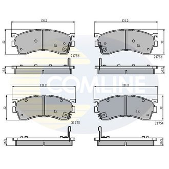 - Гальмівні колодки до дисків Comline CBP3326