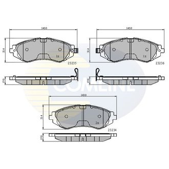 - Гальмівні колодки до дисків Comline CBP3435