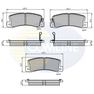 - Гальмівні колодки до дисків Comline CBP3458