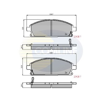 - Гальмівні колодки до дисків Comline CBP3591