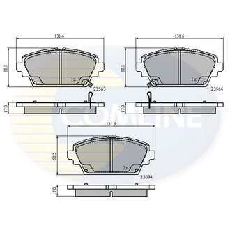 - Гальмівні колодки до дисків Comline CBP3802 (фото 1)