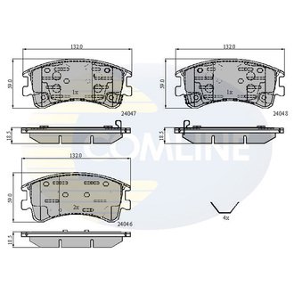 - Гальмівні колодки до дисків Comline CBP3950