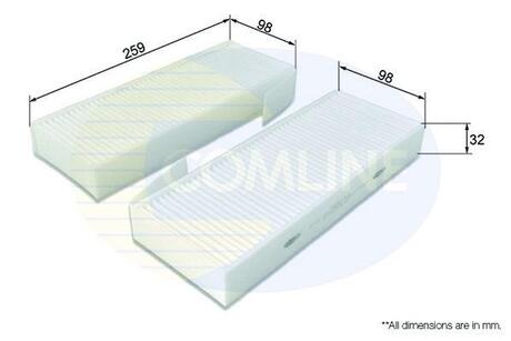 Фільтр салону Comline EKF370-2