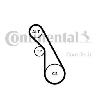 Поликлиновой ременный комплект Contitech 5PK940K1