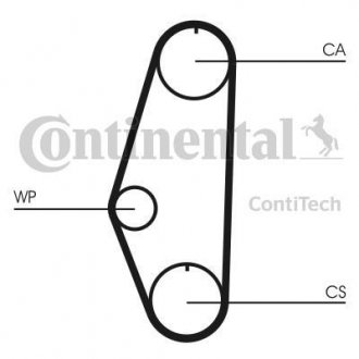 Комплект ремня ГРМ Contitech CT629WP1