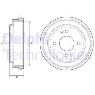 Гальмівний барабан Delphi BF551 (фото 1)