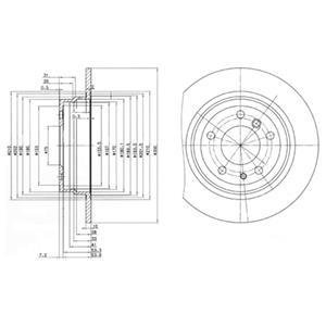 Диск гальмівний Delphi BG2431