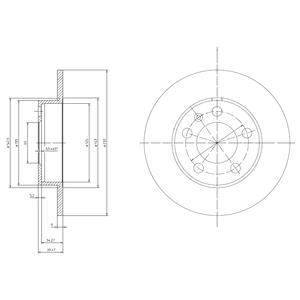 Тормозний диск Delphi BG3034C