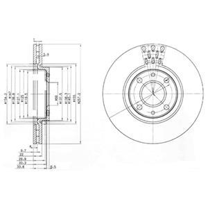 Диск гальмівний Delphi BG3574