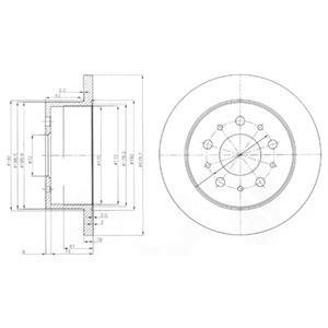 Диск гальмівний Delphi BG3853