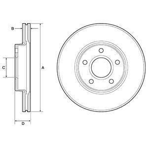 Диск гальмівний Delphi BG3868C