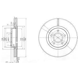 Диск гальмівний Delphi BG3895C