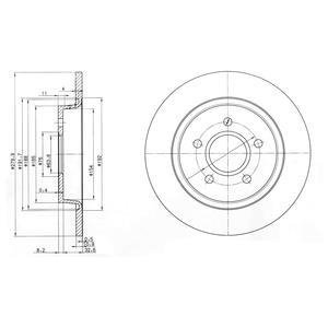 Диск гальмівний Delphi BG3897C