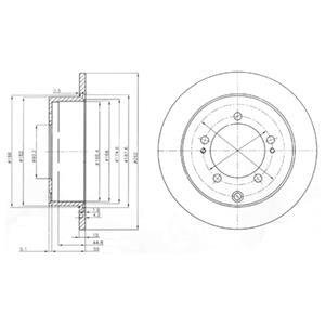 Диск гальмівний Delphi BG4037