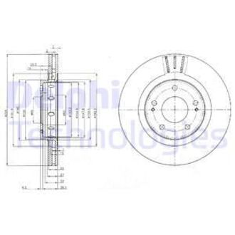 Диск гальмівний Delphi BG4038C