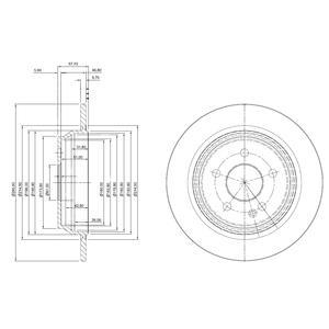 Тормозний диск Delphi BG4063C